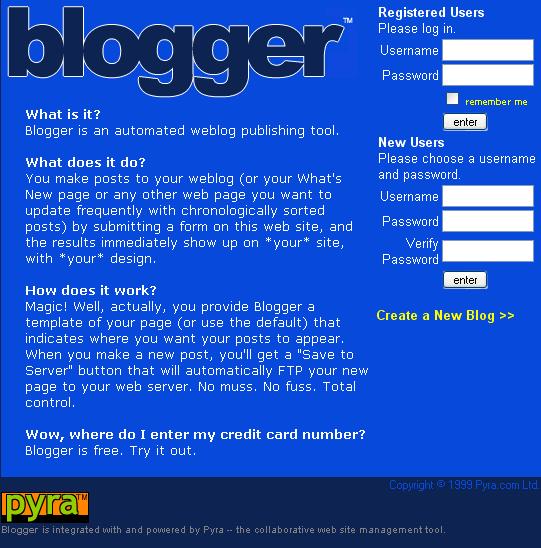 Infant Blogger (before 8 years ago)