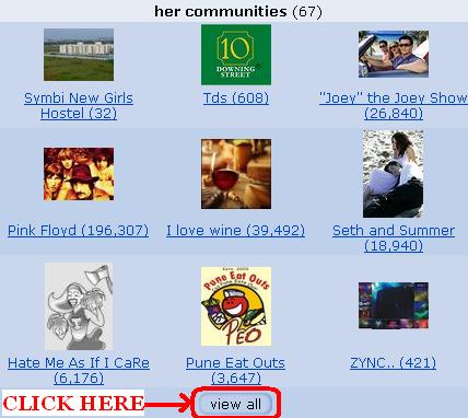 Orkut Profile View Communitites