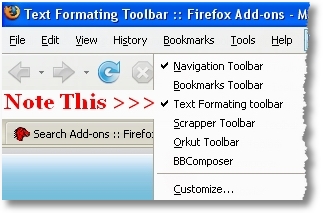 Text Formating Toolbar - Enabling - Devils Workshop