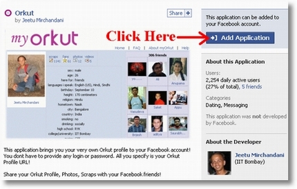 Orkut Application for Facebook - Devils Workshop