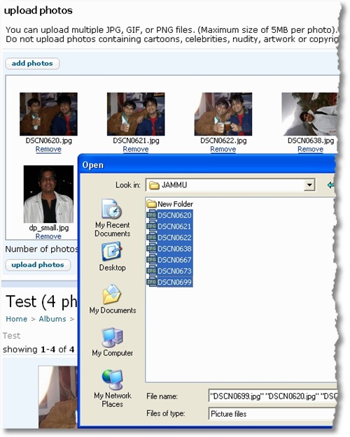 Orkut Add Photos