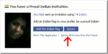 Facebook - Ignoring Application Requests From Specific Friends