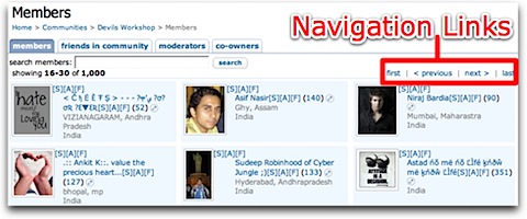 orkut - Community Members Navigation.jpg