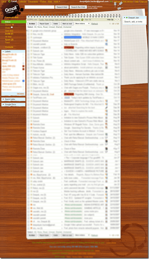 gmail-desk theme