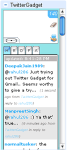 gmail-twitter gadget