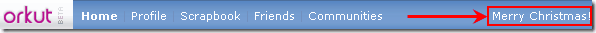 Orkut Christmas Theme