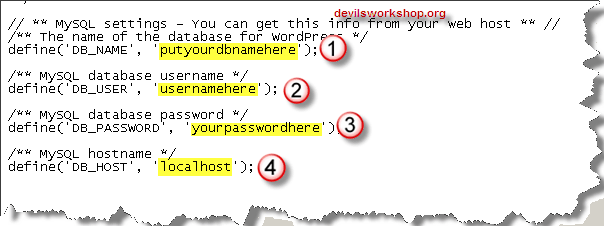 wordpress-database