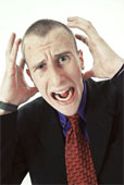 Irritated person