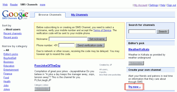 google-india-sms-channels-large Try Now button