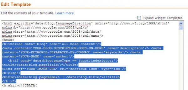 Ultimate all-in-one seo hack.Set your blogger blog for search engines