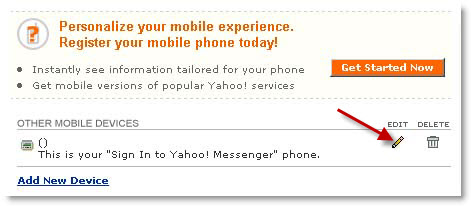 yahoo mobile page