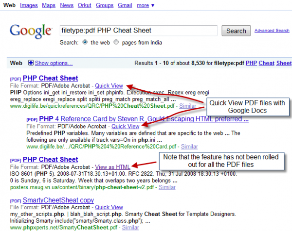 View formatted PDF files in Google Docs