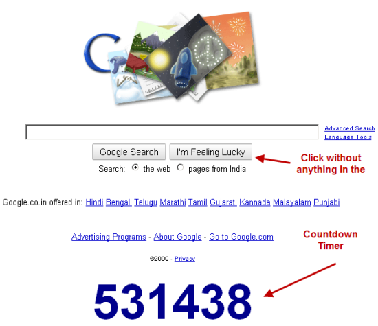 Google Count Down