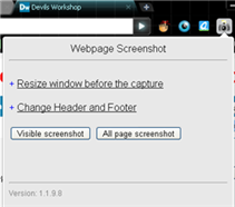 webpage screenshot extension
