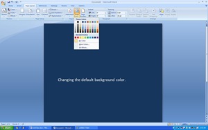 background color