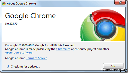 google chrome update
