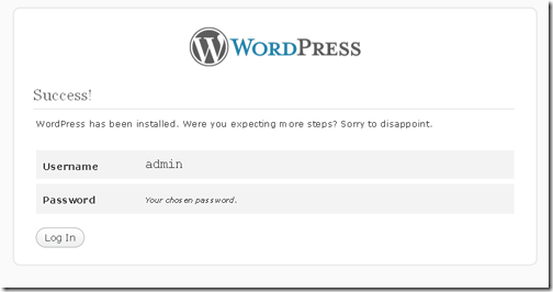Login success