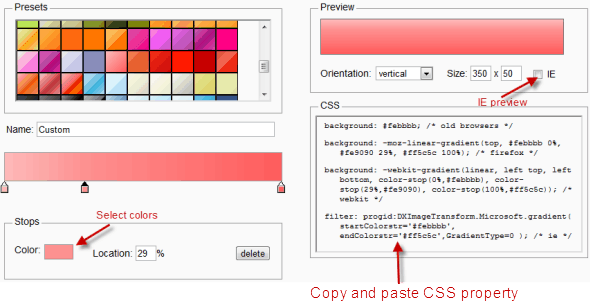 Ultimate CSS Gradient Generator