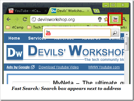 YouTube_extension_Fast_search