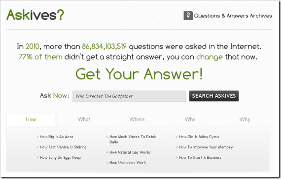 Askives_search_engine