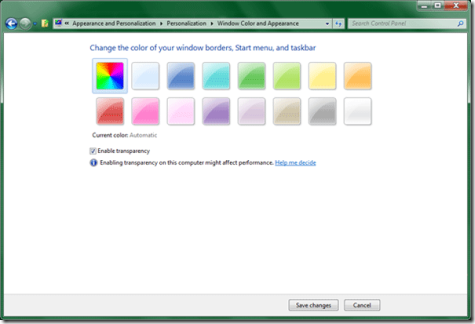 Windows 8 Aero Automatic Colorization