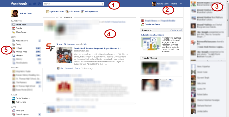 New Facebook Layout and Features