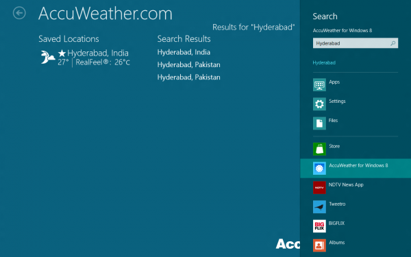 In-app searching