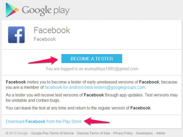 Become a beta tester