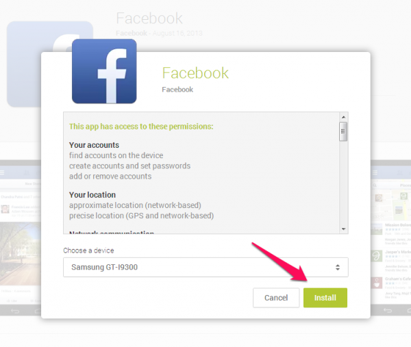 Install Facebook
